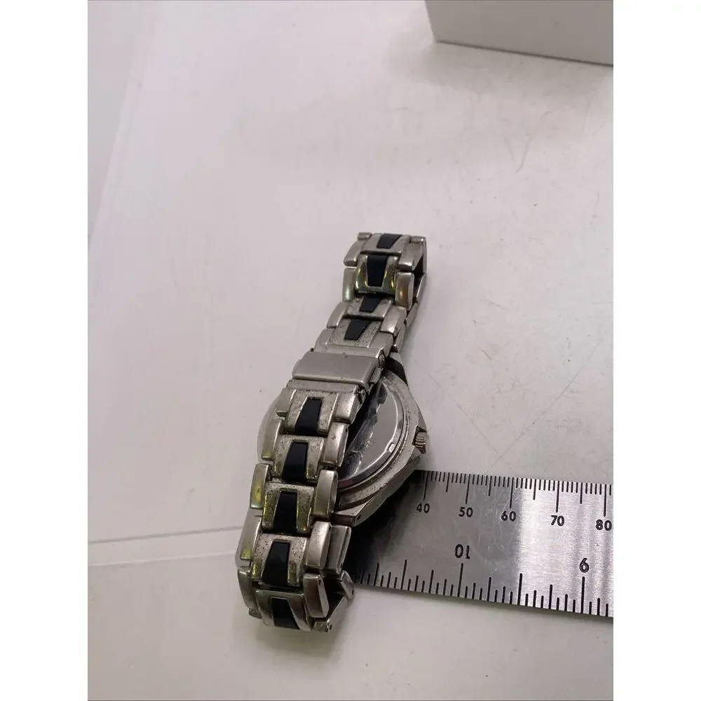 Fondini Mens Silver Watch New Battery